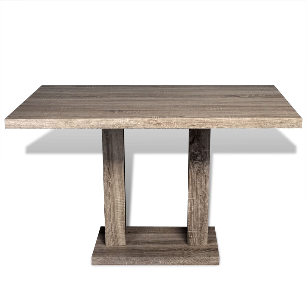 MDF kitchen table, oak look