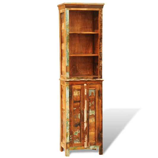 Bookcase made of solid recycled wood, vintage