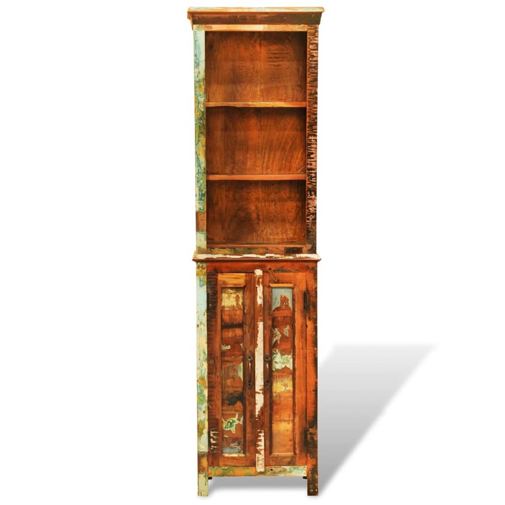 Bookcase made of solid recycled wood, vintage