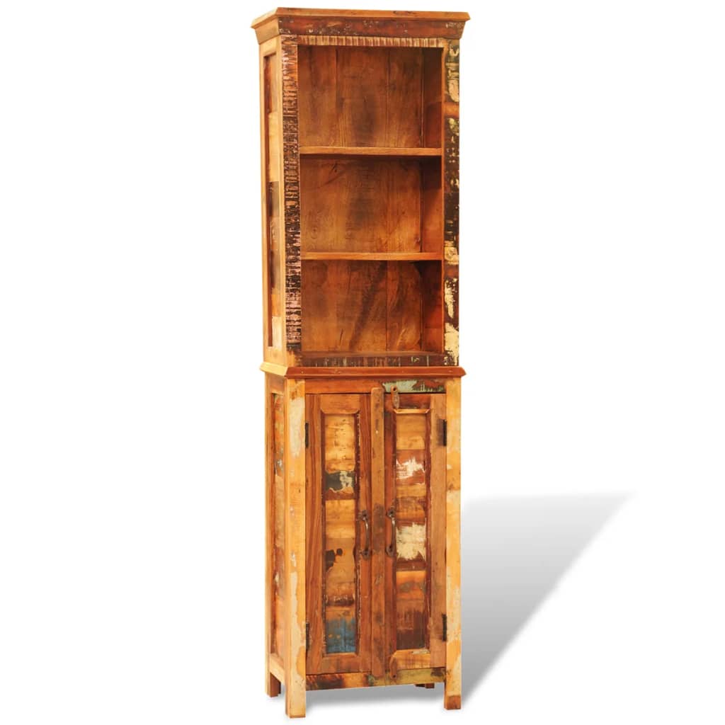 Bookcase made of solid recycled wood, vintage