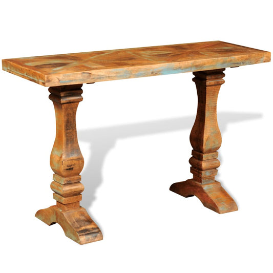 Console table, solid recycled wood