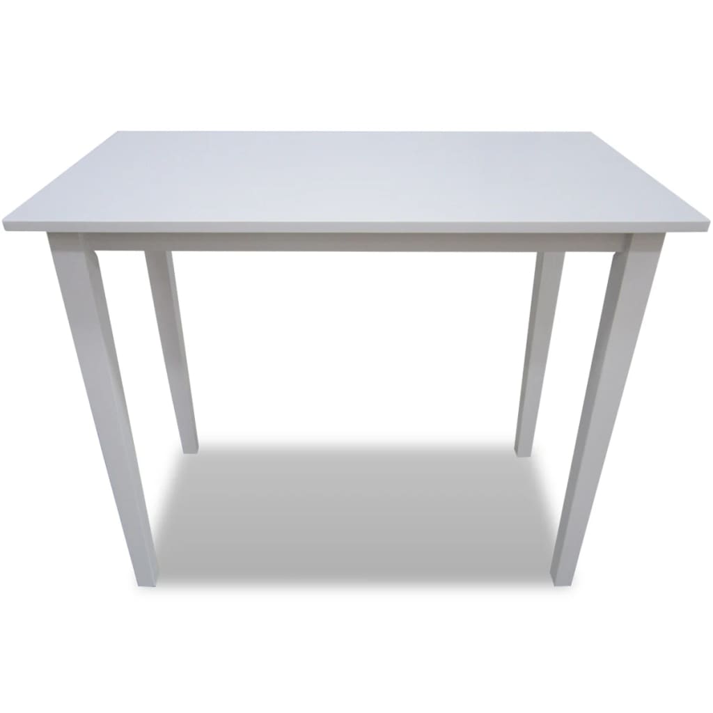 Wooden bar table, white