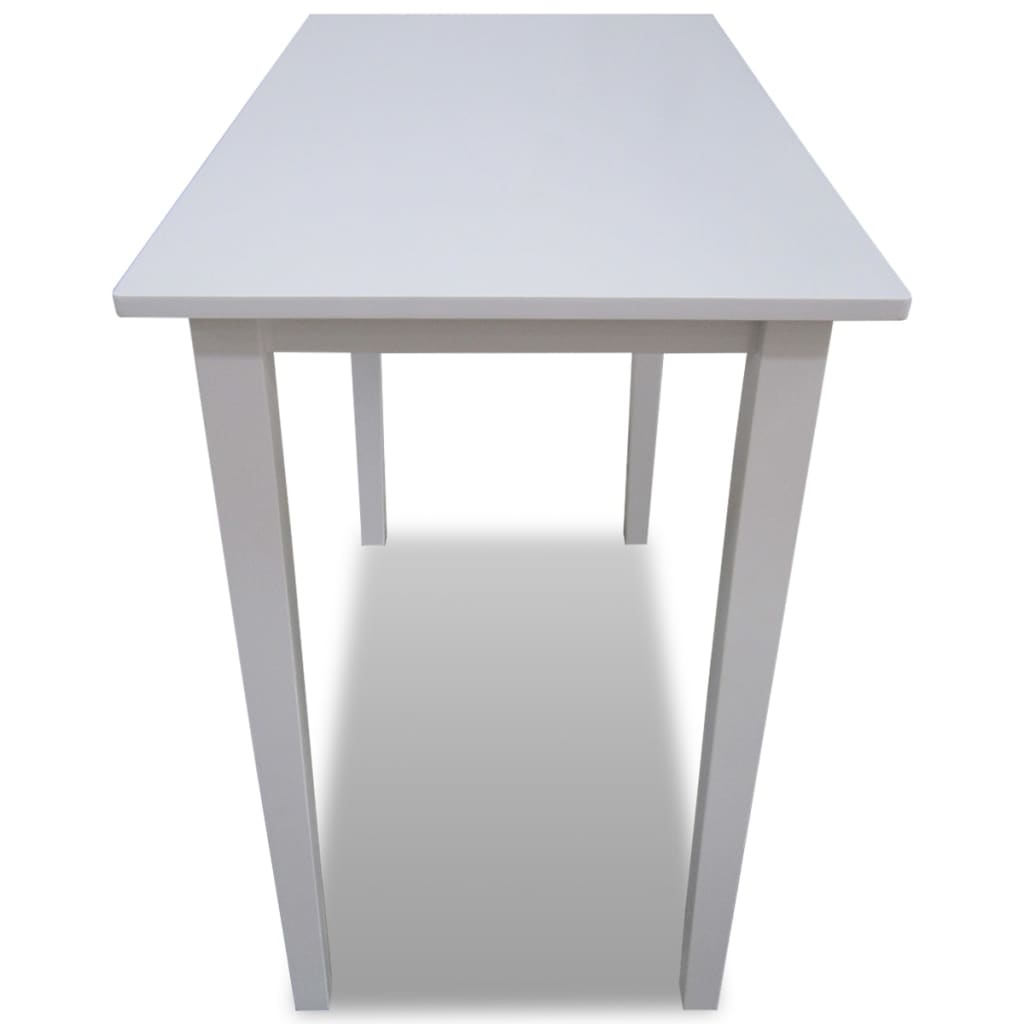 Wooden bar table, white