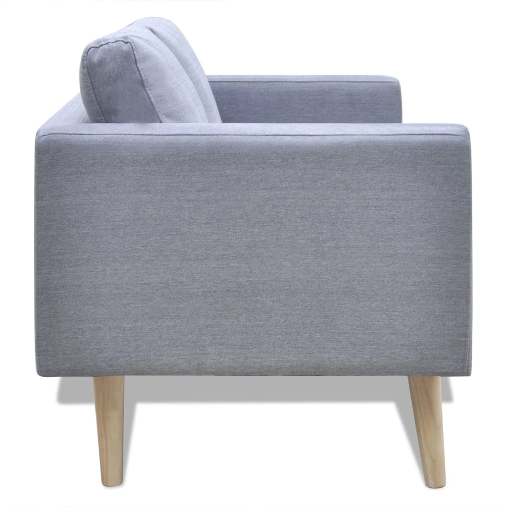 2-seater sofa, fabric, light gray