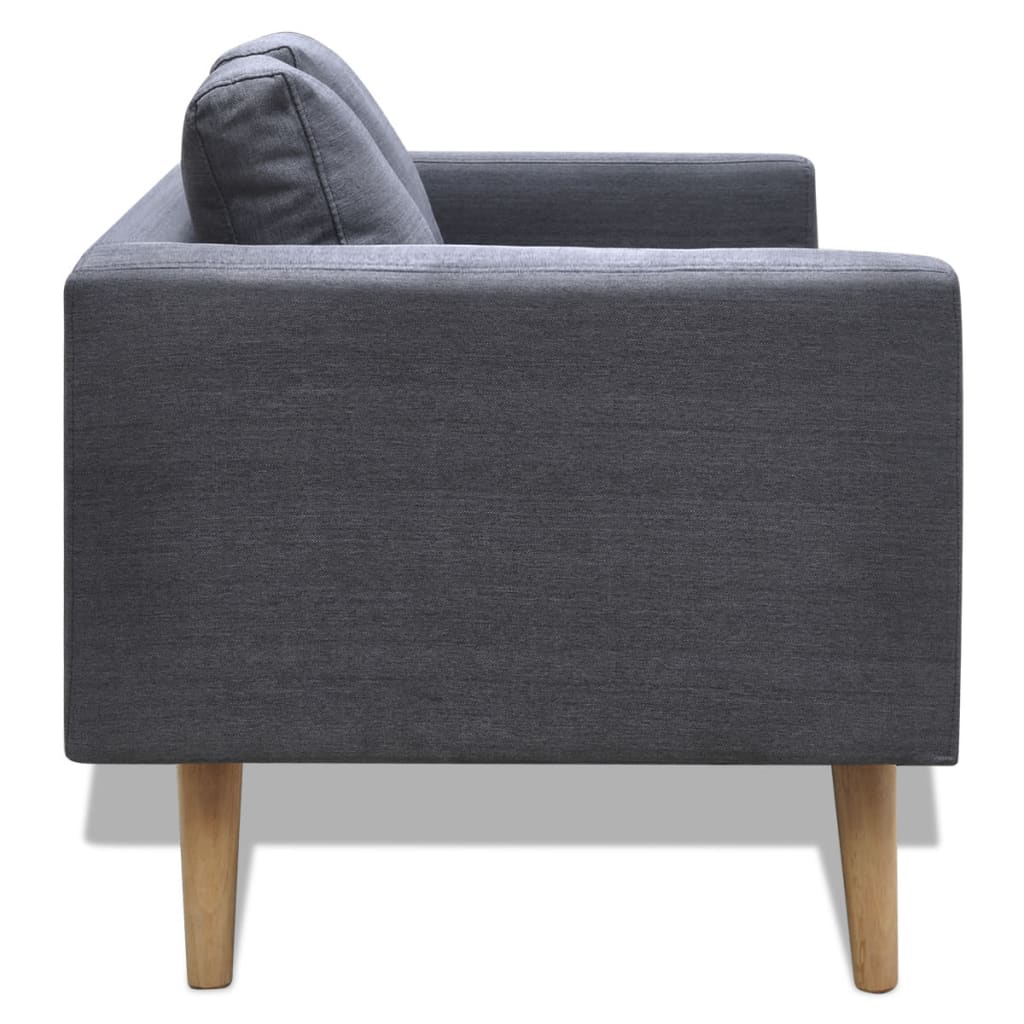 2-seater sofa, fabric, dark grey