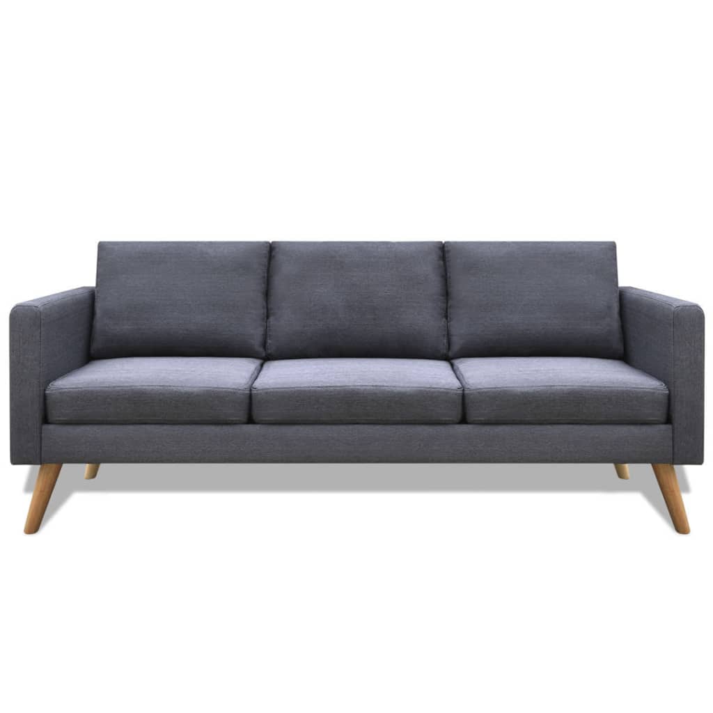 3-seater sofa, fabric, dark grey