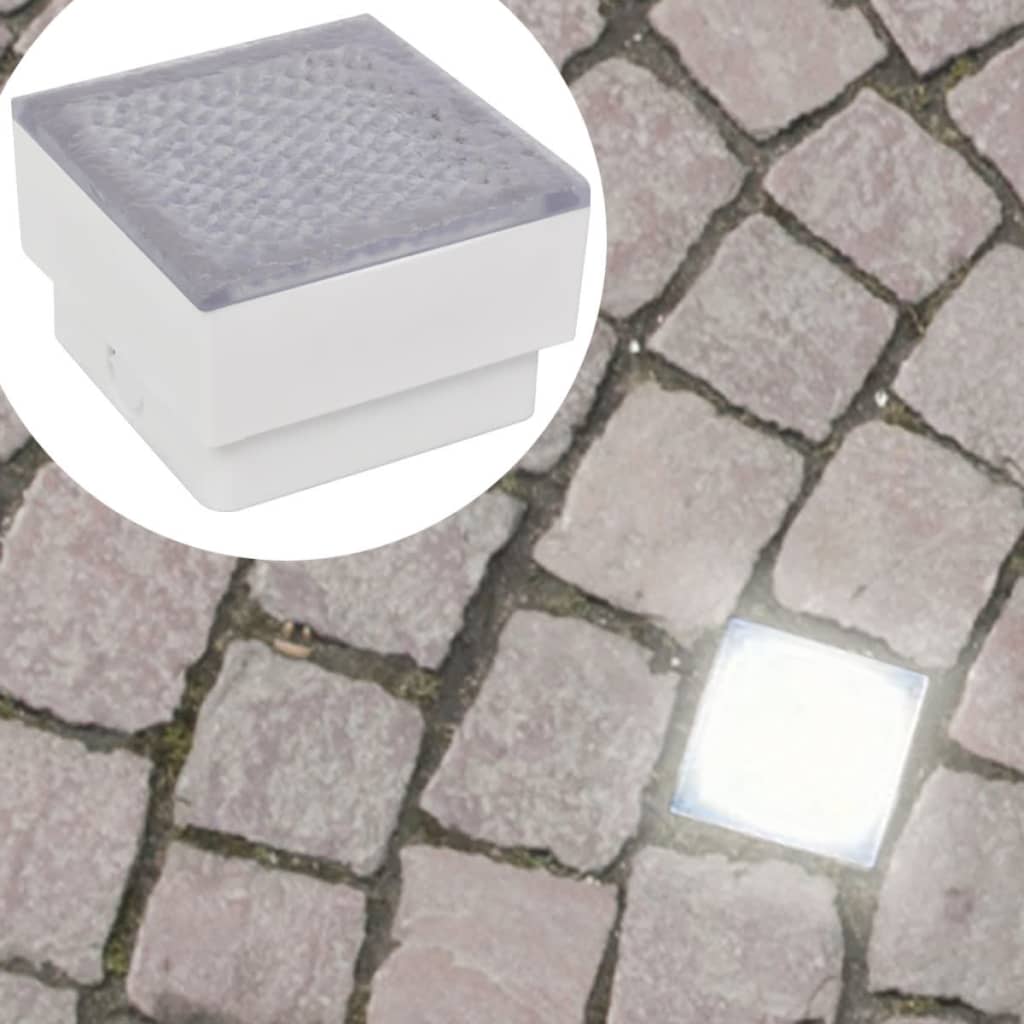 2 Spoturi LED încastrabile în sol 100 x 100 x 68 mm