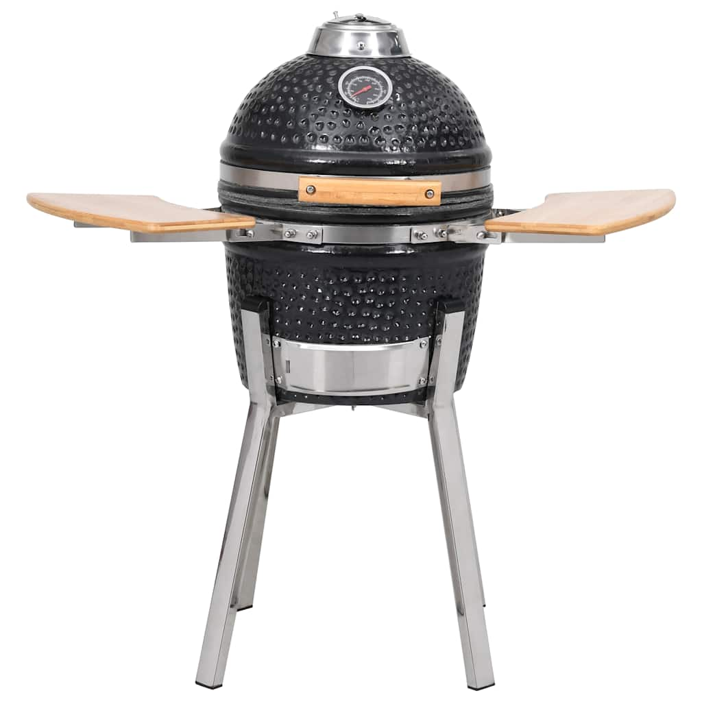 Kamado grill with ceramic smoker 81 cm