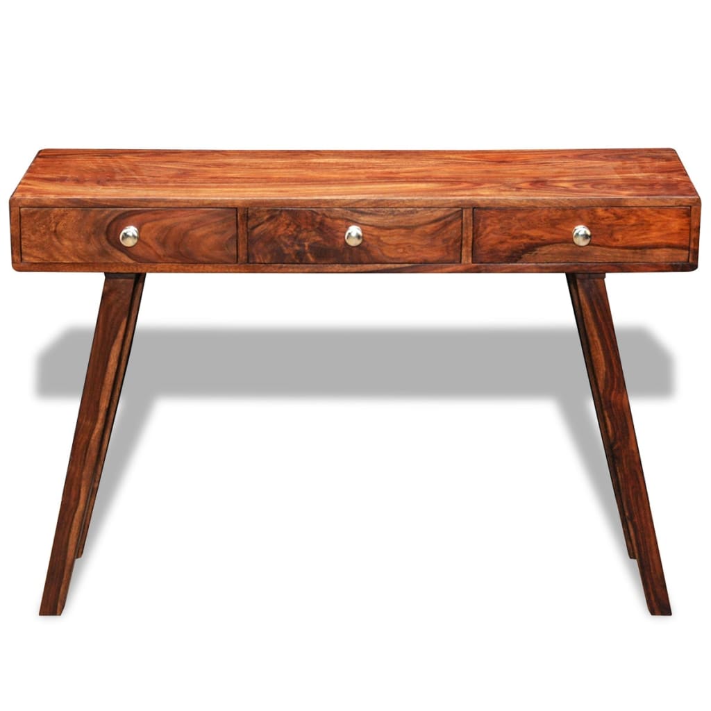 Console table with 3 drawers, 76 cm, solid sheesham wood