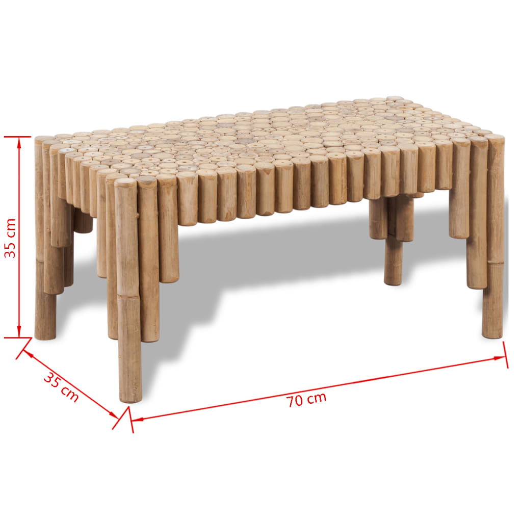 Bamboo coffee table