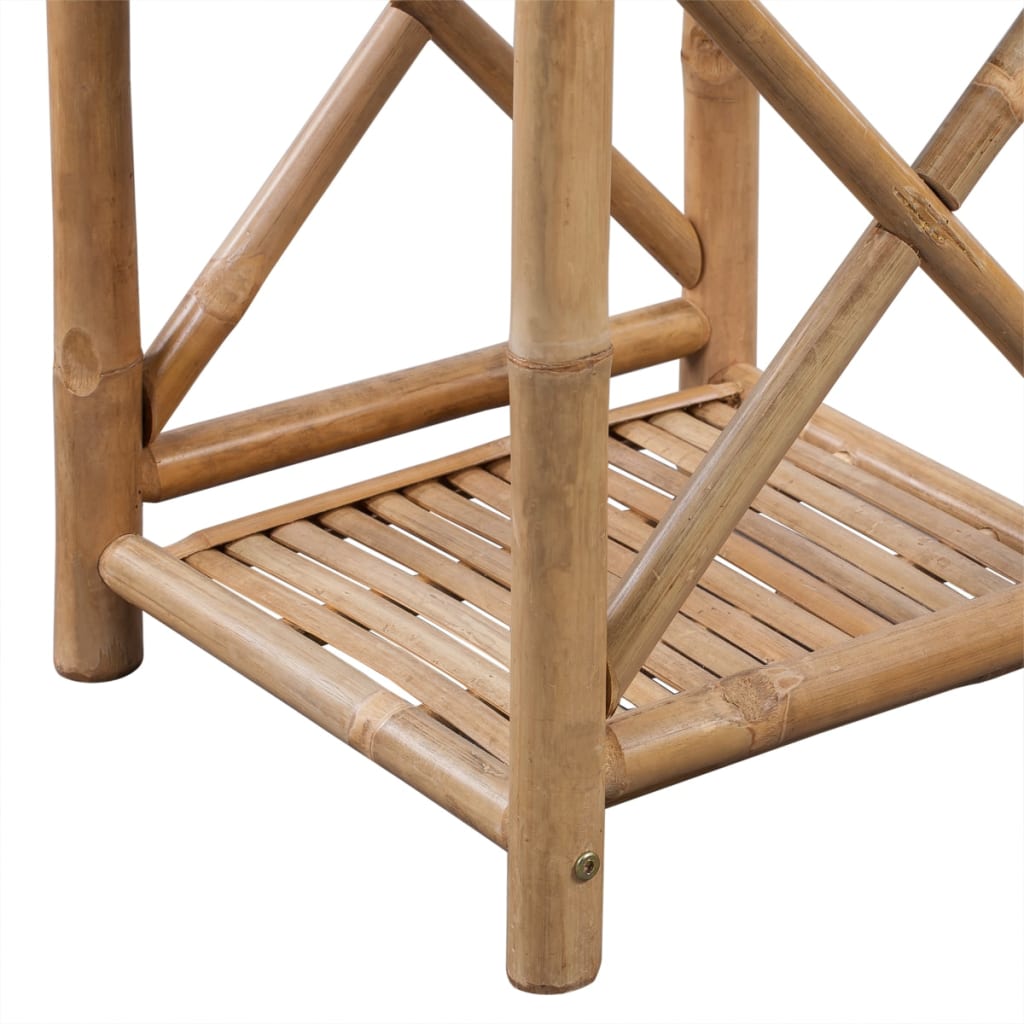 3-tier square shelf, bamboo