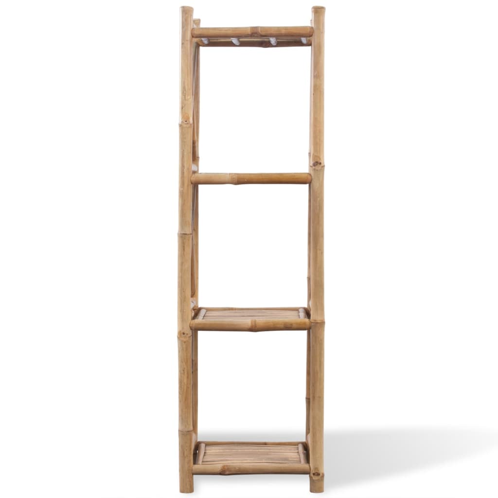 4-tier square shelf, bamboo