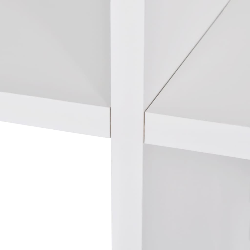 Ladder bookcase/display shelf, white, 142 cm