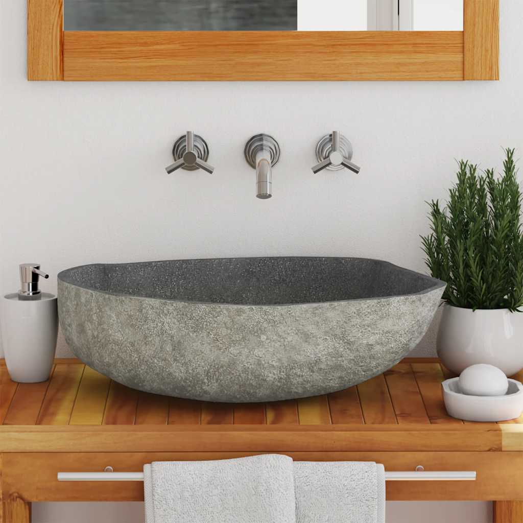 River stone sink, (45-53)x(34-41) cm, oval