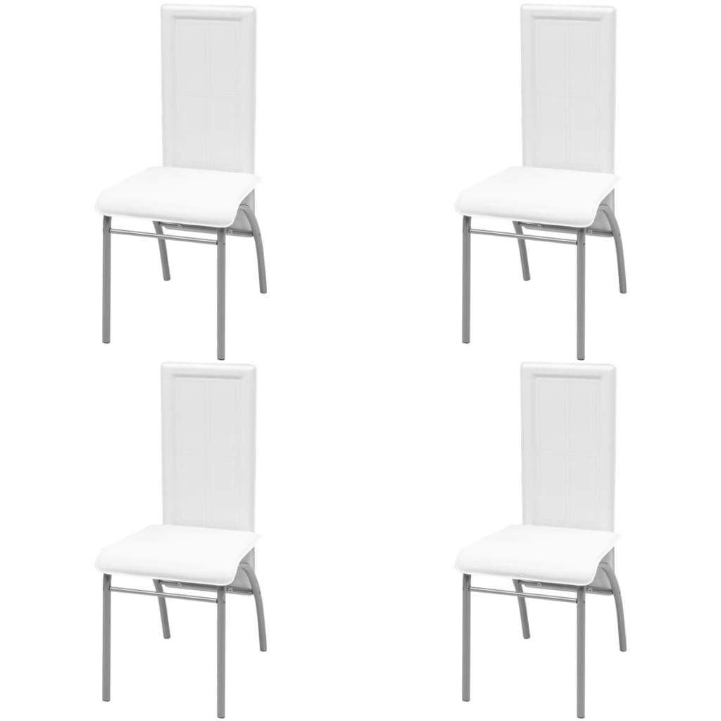 Table and chair set, 5 pieces, White