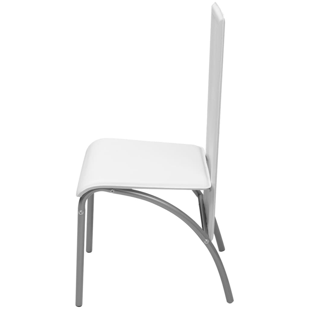 Table and chair set, 5 pieces, White