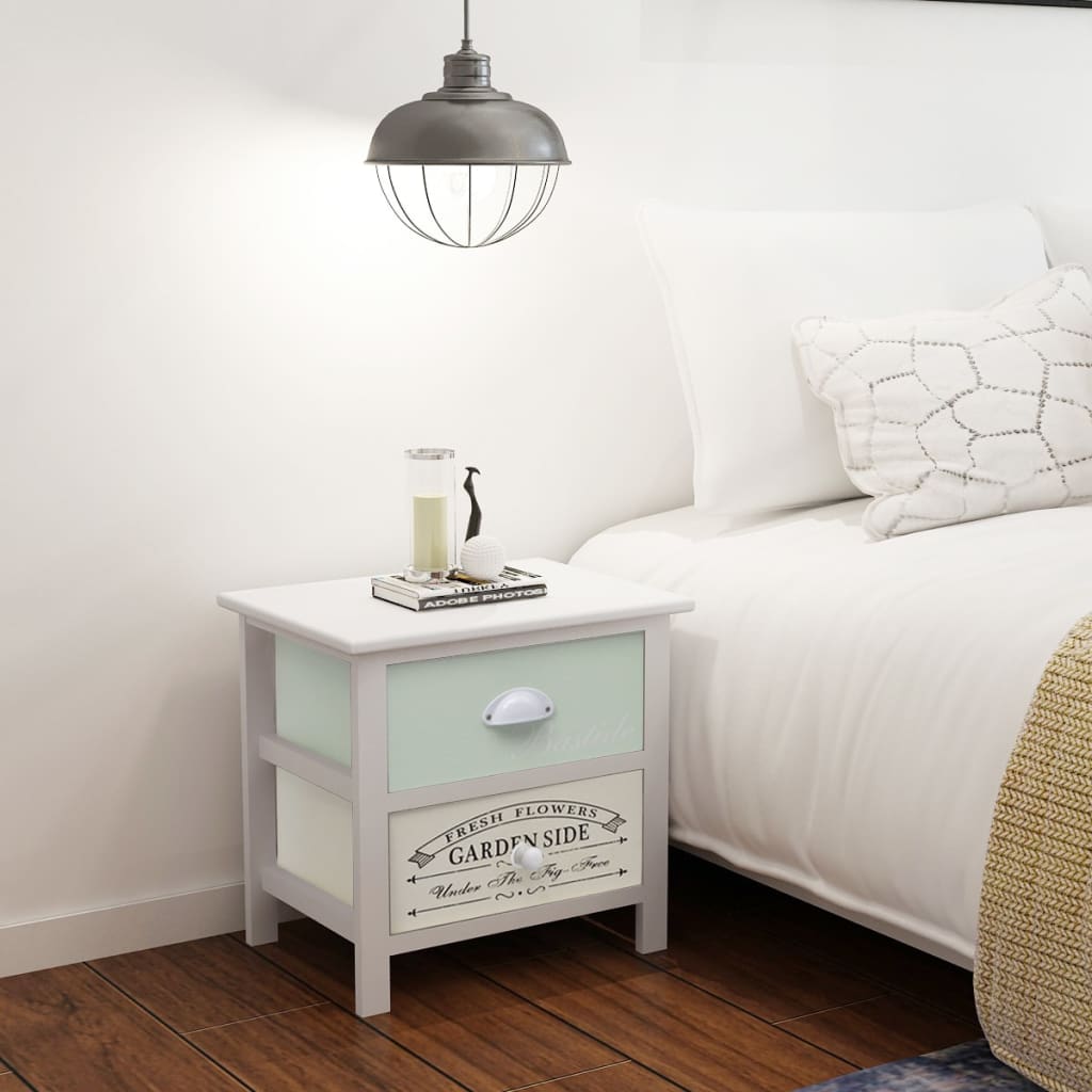 French style bedside tables, 2 pcs, wood