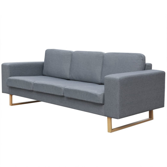 3-seater sofa, light gray, fabric