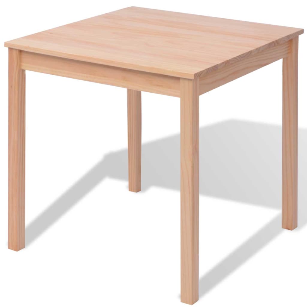 Table set, three pieces, pine wood