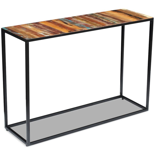 Console table, 110x35x76 cm, solid recycled wood