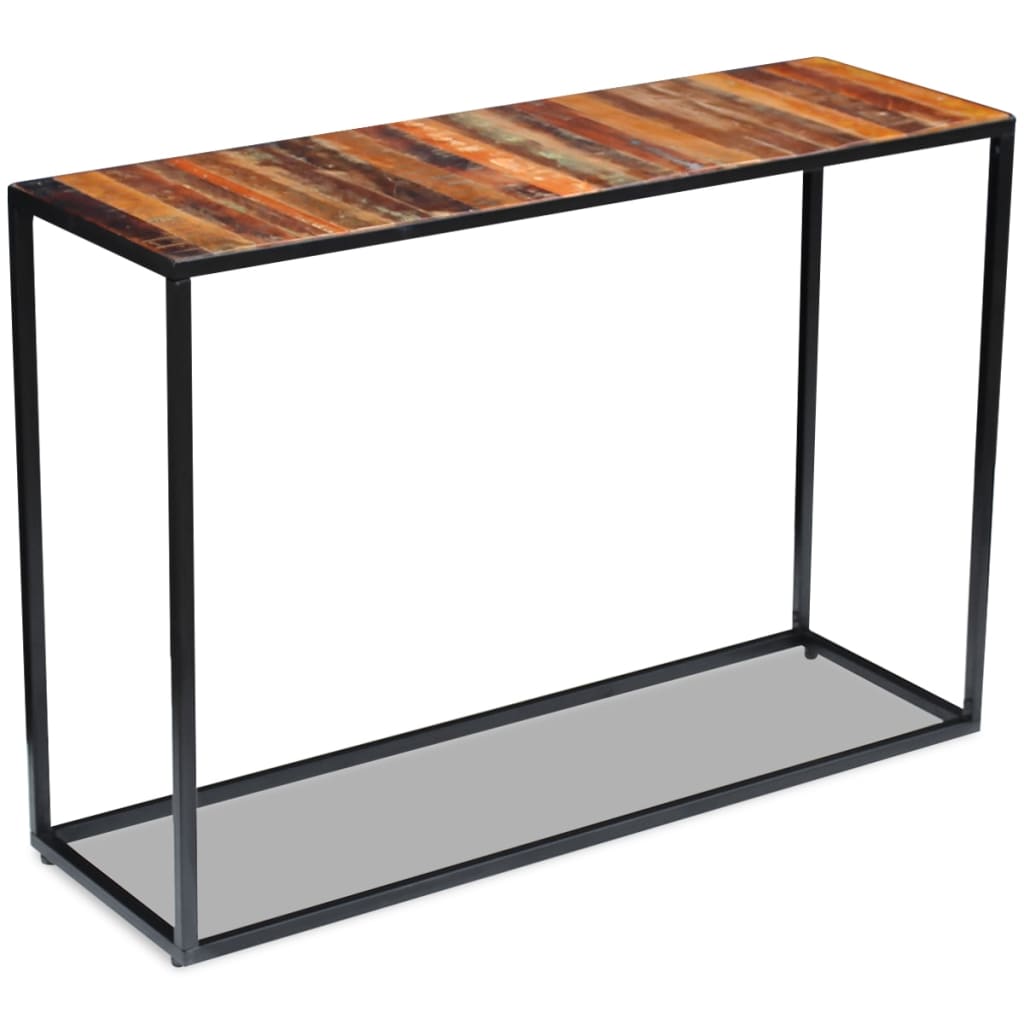 Console table, 110x35x76 cm, solid recycled wood