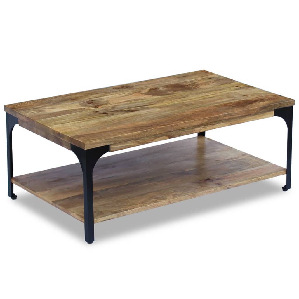 Mango wood coffee table 100x60x38 cm