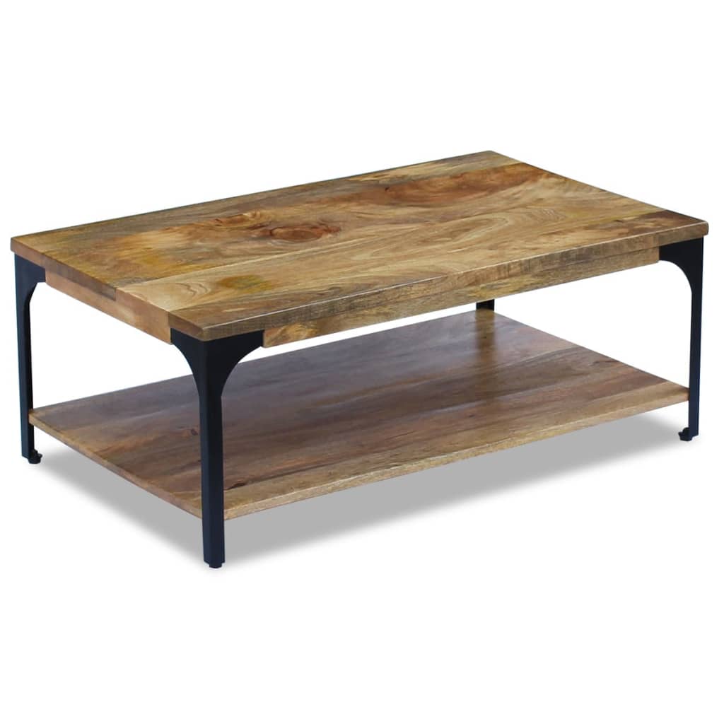 Mango wood coffee table 100x60x38 cm