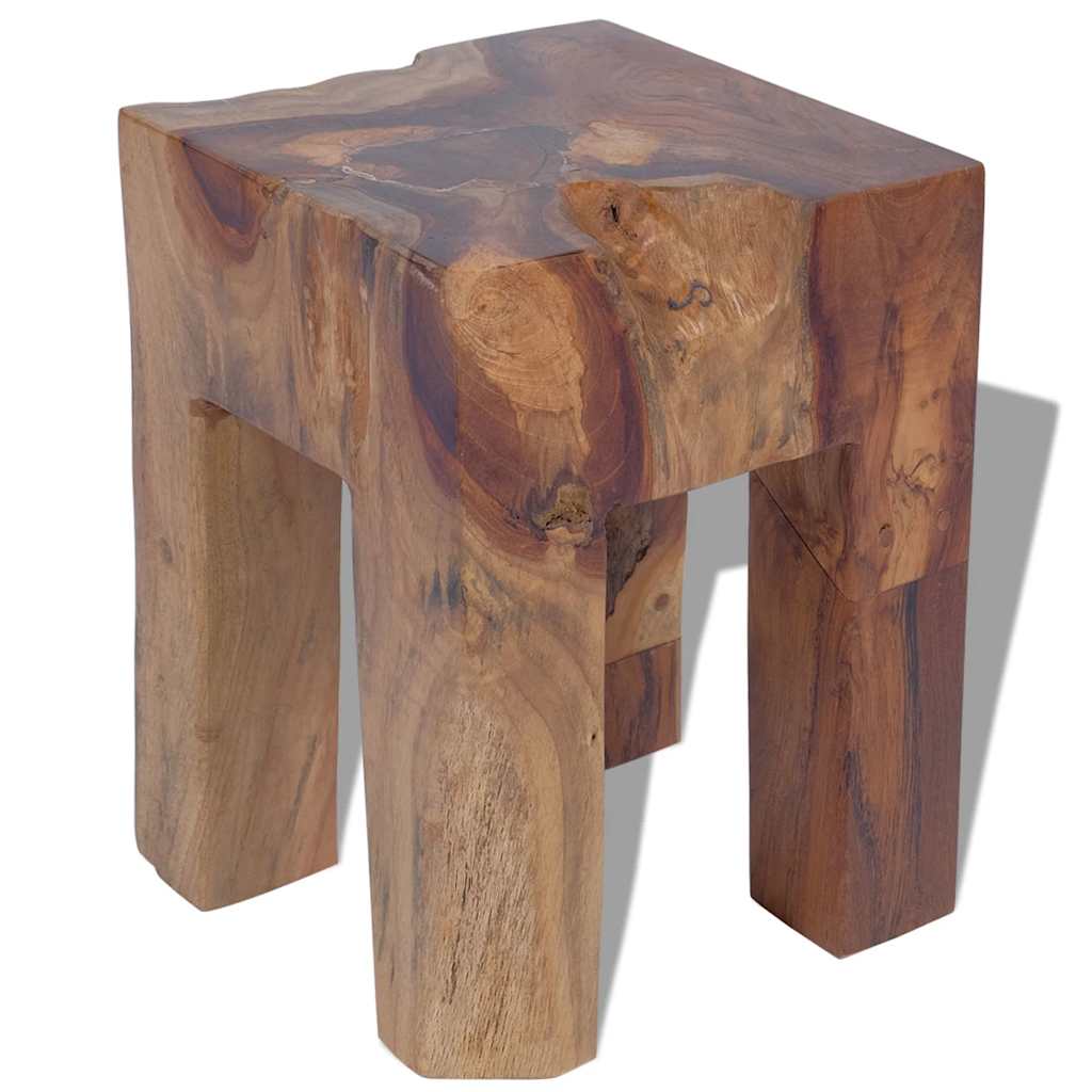 Stool, solid teak wood