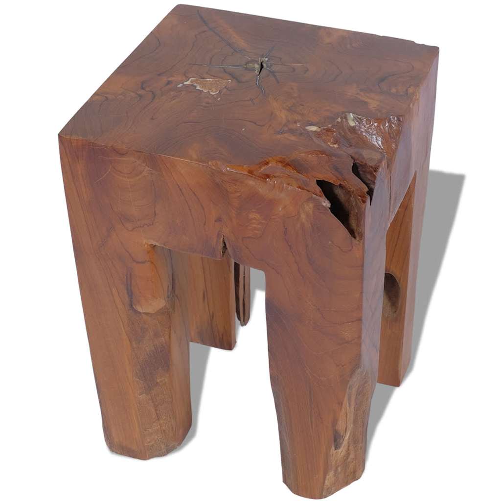 Stool, solid teak wood