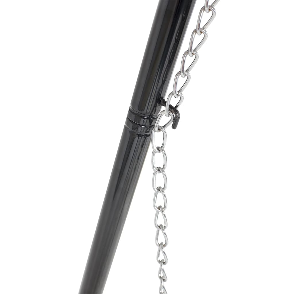 Grătar trepied, negru, 172 cm, BBQ TRIPOD