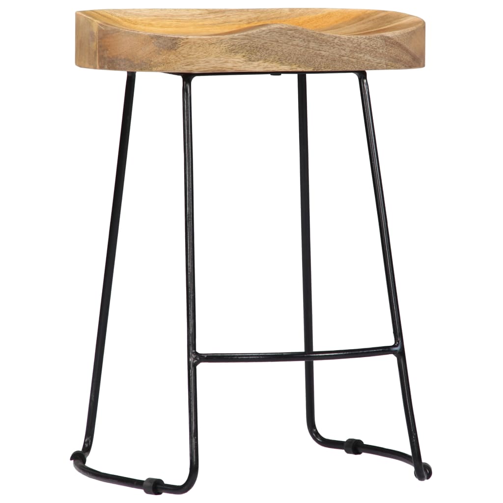 Gavin bar stools, 2 pcs., solid mango wood