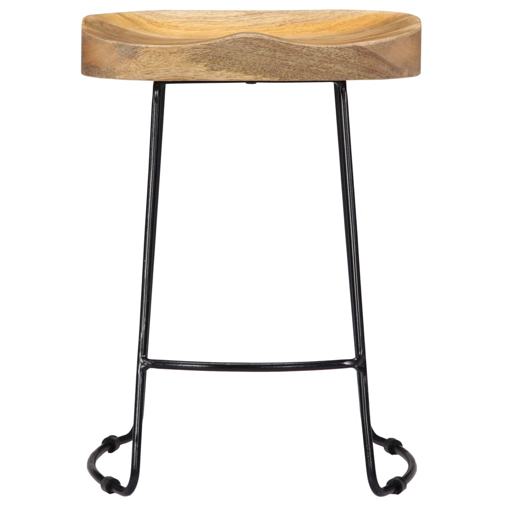 Gavin bar stools, 2 pcs., solid mango wood