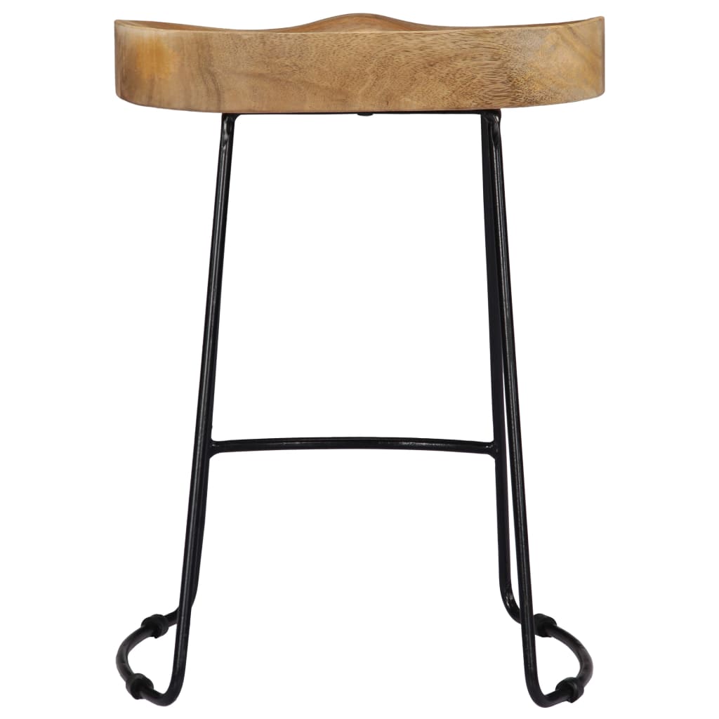 Gavin bar stools, 2 pcs., solid mango wood