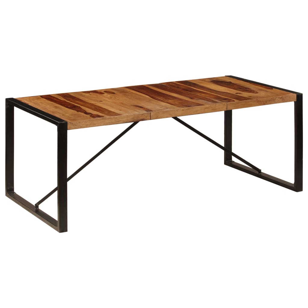 Kitchen table, 200 x 100 x 75 cm, solid sheesham wood