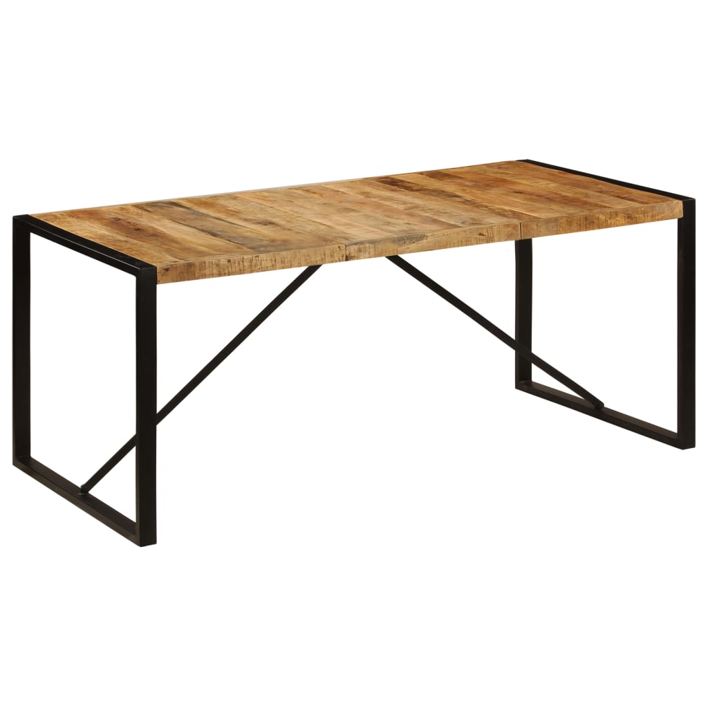 Kitchen table, 180 x 90 x 75 cm, solid mango wood