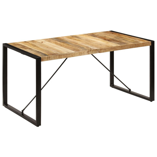 Kitchen table, 160x80x75 cm, solid mango wood