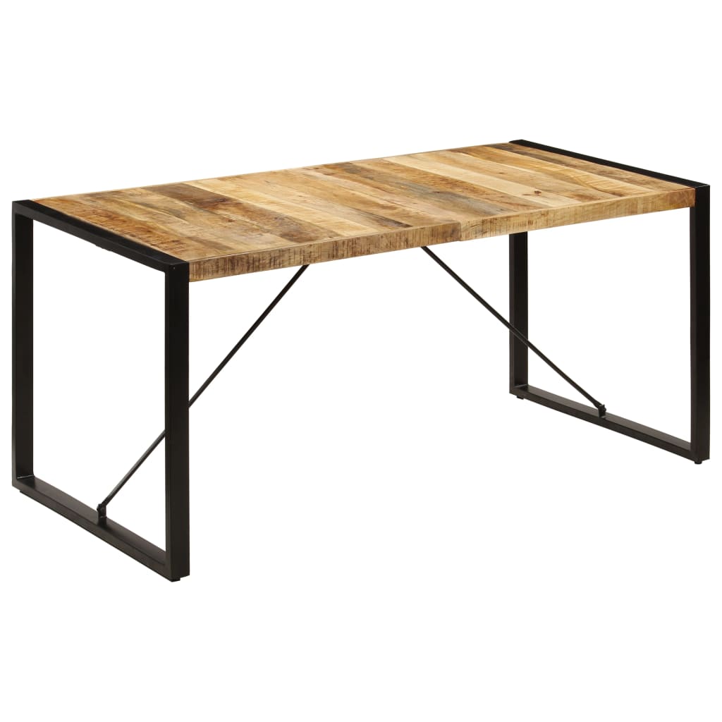 Kitchen table, 160x80x75 cm, solid mango wood