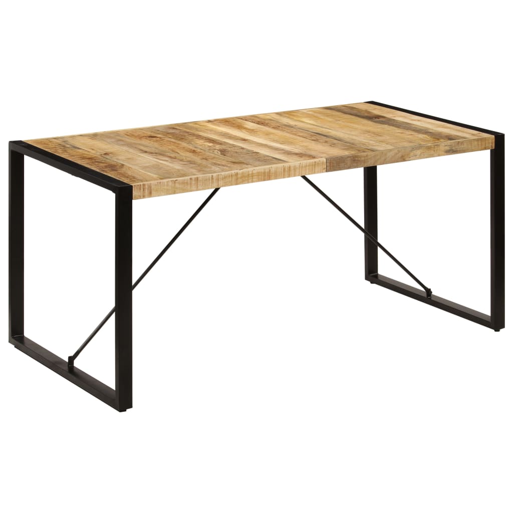 Kitchen table, 160x80x75 cm, solid mango wood