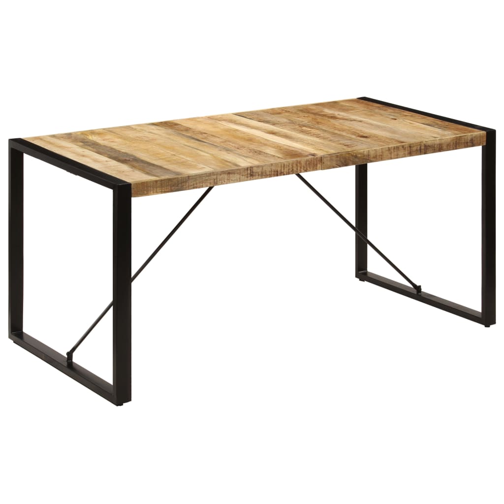 Kitchen table, 160x80x75 cm, solid mango wood