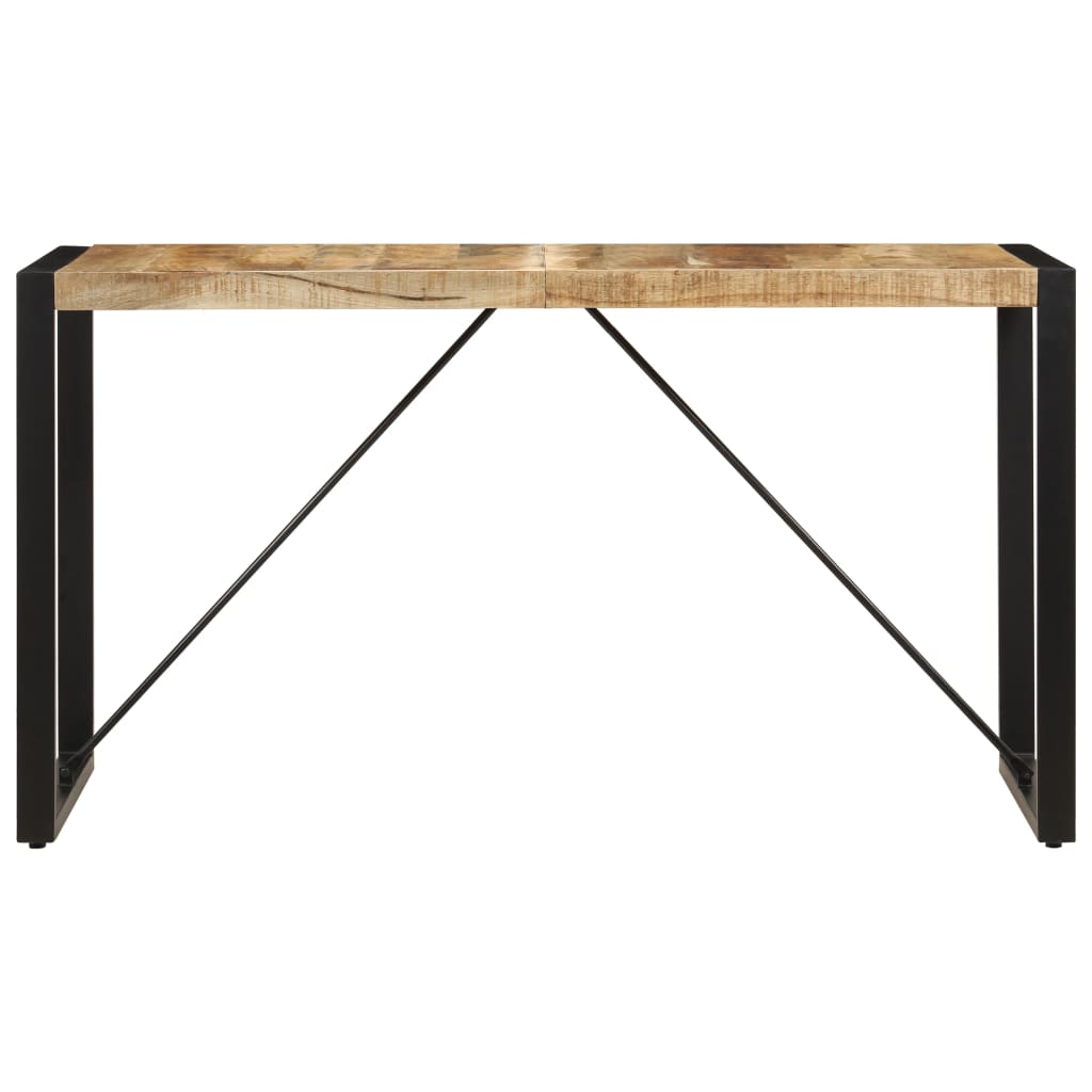 Kitchen table, 140x70x75 cm, solid mango wood