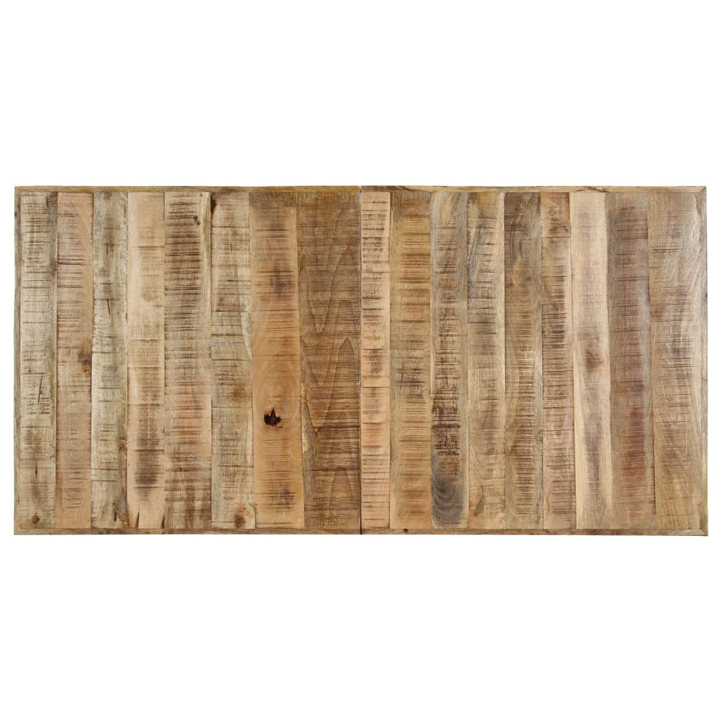 Kitchen table, 140x70x75 cm, solid raw mango wood