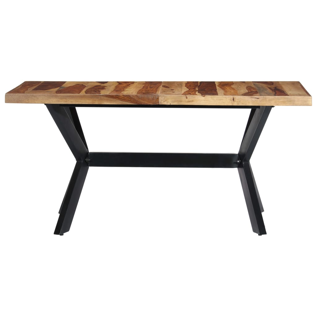 Kitchen table, 140 x 70 x 75 cm, solid sheesham wood