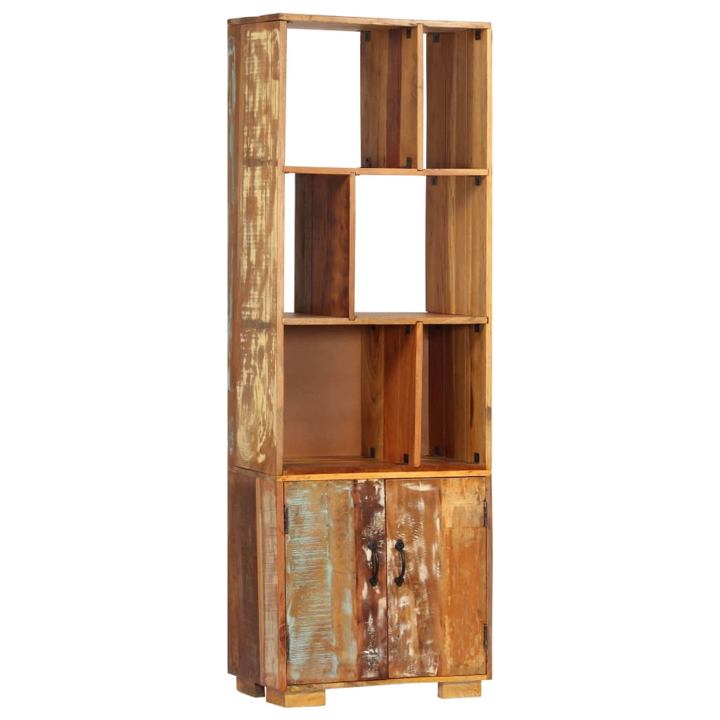 Bookcase, 60 x 35 x 180 cm, solid recycled wood