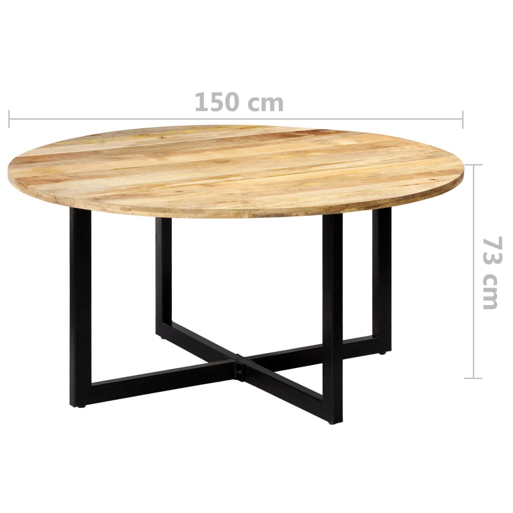 Kitchen table, 150x73 cm, solid mango wood