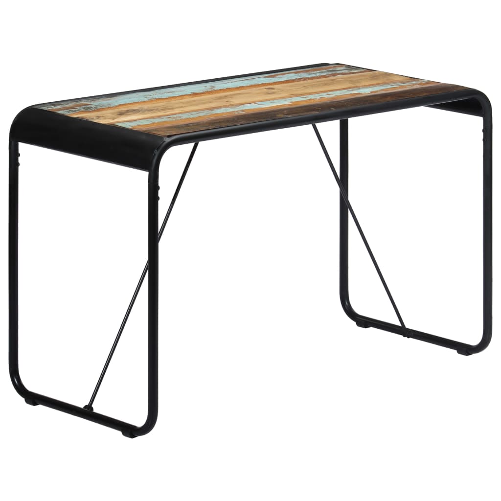 Kitchen table, 118 x 60 x 76 cm, solid recycled wood