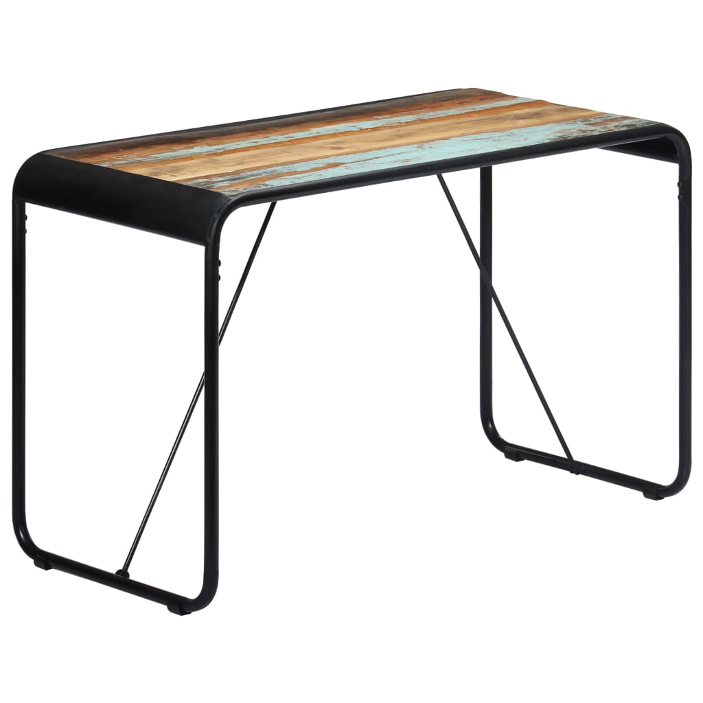 Kitchen table, 118 x 60 x 76 cm, solid recycled wood