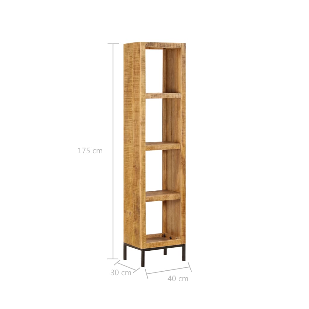 Bookshelf, 40x30x175 cm, solid mango wood