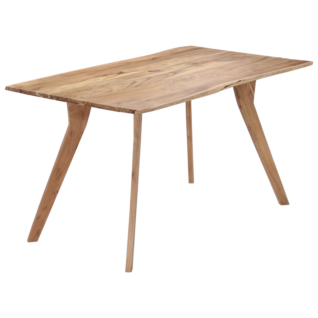 Kitchen table, 140 x 80 x 76 cm, solid acacia wood