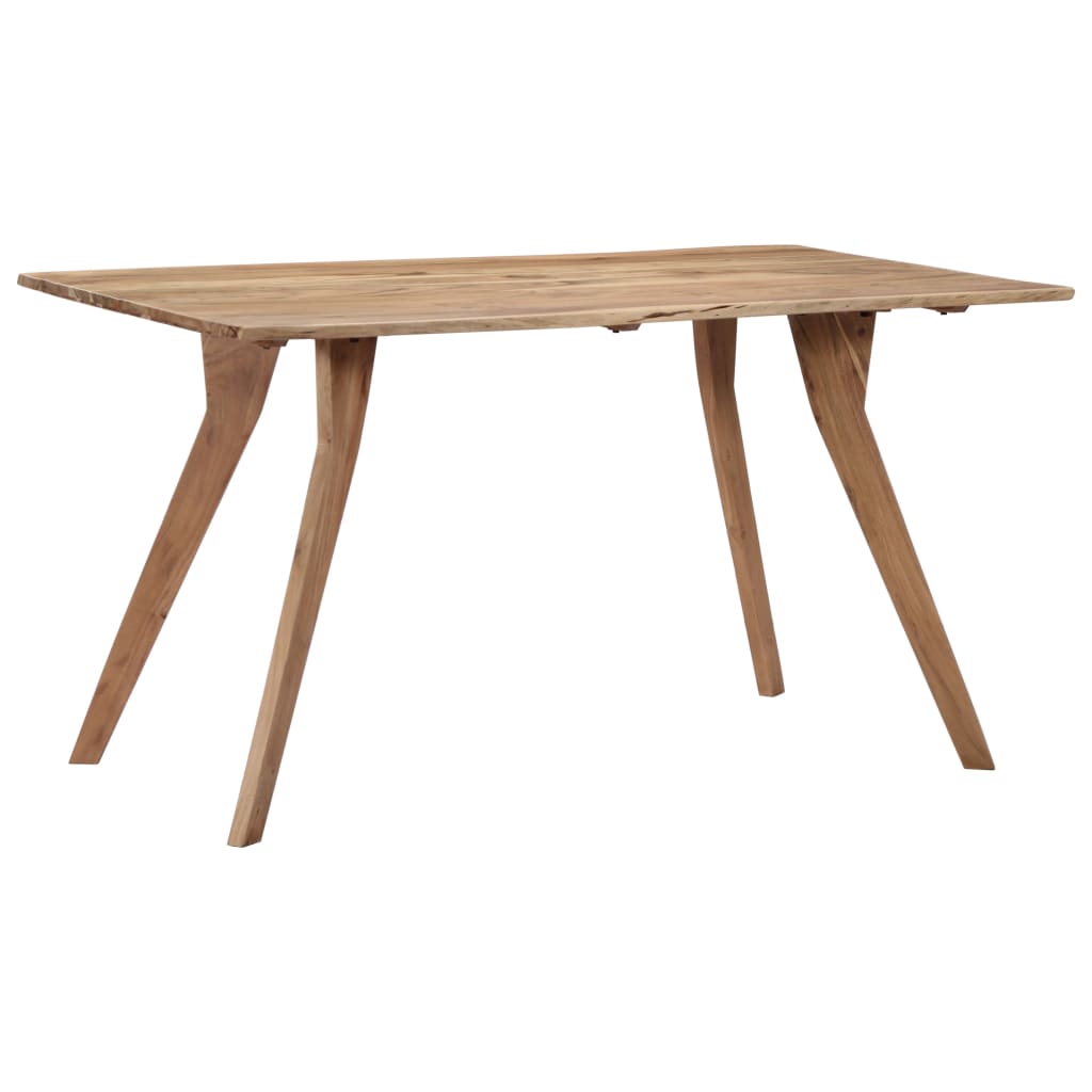 Kitchen table, 140 x 80 x 76 cm, solid acacia wood