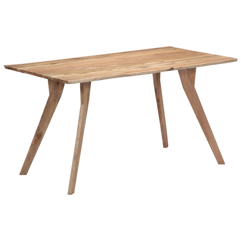 Kitchen table, 140 x 80 x 76 cm, solid acacia wood